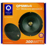 Par de Medios Rangos Quantum Audio QPSM6v4 300W 6.5 PLG