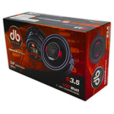 Bocinas Coaxiales DB Drive S3.5 150W 3.5 PLG - Audioshop México lo mejor en Car Audio en México -  DB Drive