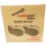Bocinas Marinas Dual Para Exteriores Audiopipe ODP-OV24WH 80W 4 PLG