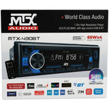 Autoestéreo 1 DIN MTX-430BT USB Bluetooth Siri 10 Bandas Eq.