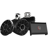 Paquete Audio Marino Torres Ampli Subwoofer Wet Sounds UTV