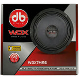 Medio Rango Profesional DB Drive WDX7MR6 6.5 PLG 325W - Audioshop México lo mejor en Car Audio en México -  DB Drive