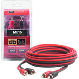 Cable RCA Triple Blindaje DB Link ME15 4.57M 100% Cobre Libre de Oxígeno - Audioshop México lo mejor en Car Audio en México -  DB Link