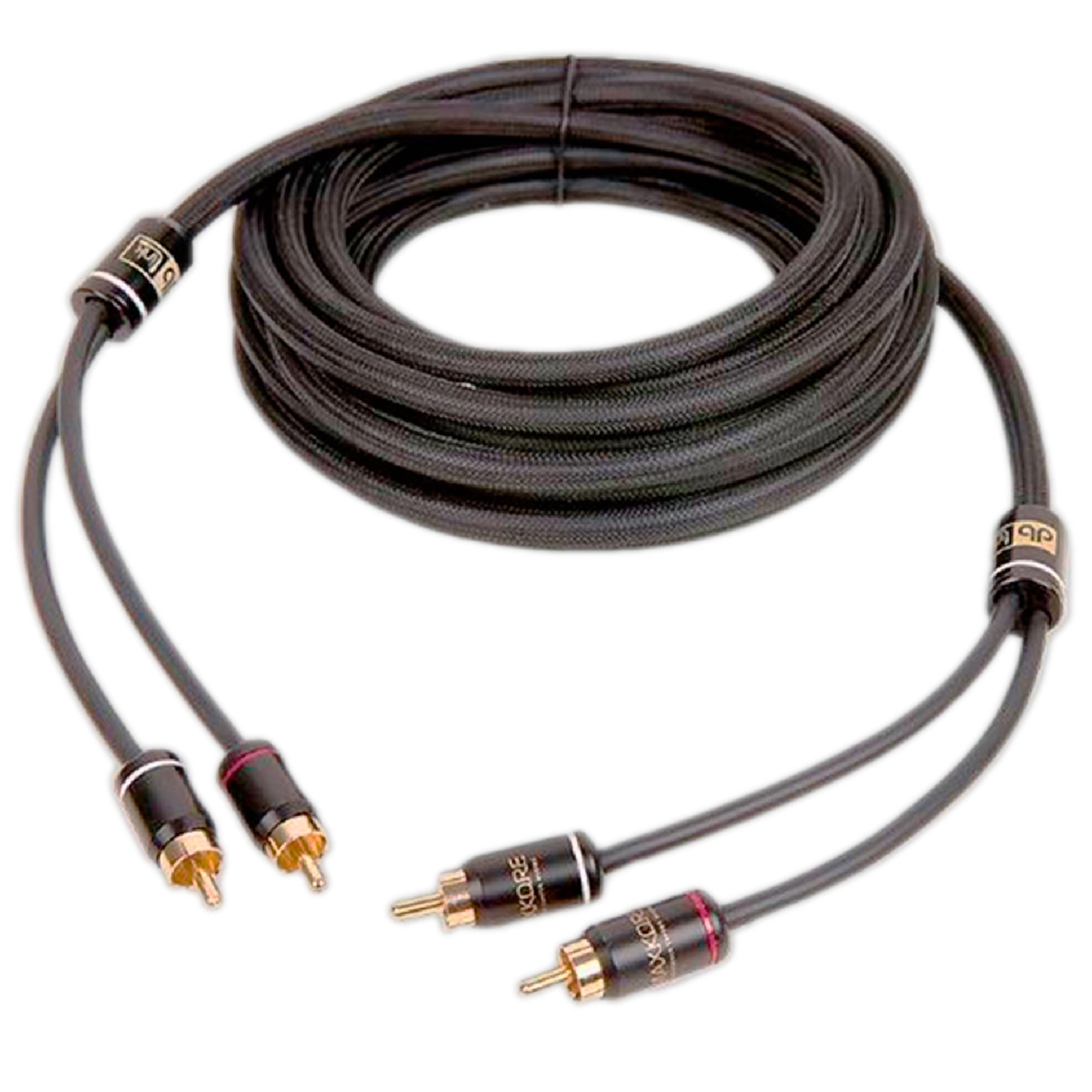 Cable RCA OFC de doble blindaje de cobre audaz de 2 piezas de 17 pies Cable RCA OFC de doble blindaje de cobre audaz de 2 piezas de 17 pies