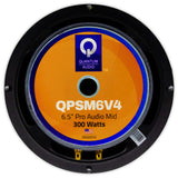 Par de Medios Rangos Quantum Audio QPSM6v4 300W 6.5 PLG