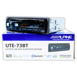 Autoestéreo 1 DIN Alpine UTE-73BT Pandora Android iOS Bluetooth USB - Audioshop México lo mejor en Car Audio en México -  ALPINE