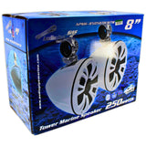 Bocinas Marinas De Torre Audiopipe APSW-8505BTW 250W 8 PLG - Audioshop México lo mejor en Car Audio en México -  Audiopipe