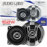 Bocinas Coaxiales Audiolabs ADL-SP4 400W 4 PLG