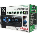 Estéreo Atomic Audio SOLAR150 1 DIN MP3, USB, SD, Bluetooth