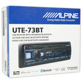 Autoestéreo 1 DIN Alpine UTE-73BT Pandora Android iOS Bluetooth USB - Audioshop México lo mejor en Car Audio en México -  ALPINE
