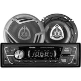 Pack Coustic CO-PK300 Estéreo 1 DIN + 2 Bocinas 6 PLG 250W