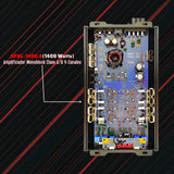 Amplificador Audiopipe 4 Canales 1400W Clase AB APXL14004 - Audioshop México lo mejor en Car Audio en México -  Audiopipe