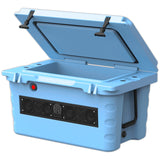 Hielera Azul con Barra de Sonido Marino Wet Sounds SHIVR-55-BLU 200W 55L - Audioshop México lo mejor en Car Audio en México -  Wet Sounds