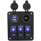 Panel 3 Switch Botonera USB Rock Series RKS-SW3USB 12V
