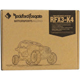 Kit Amplificador Rockford Fosgate RFX3-K4 Maverick X3 - Audioshop México lo mejor en Car Audio en México -  Rockford Fosgate