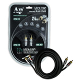 Cable de Audio RCA 17 Pies 5.18 m Audiopipe APPRO-17M 24K - Audioshop México lo mejor en Car Audio en México -  Audiopipe