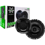 Bocinas Coaxiales Atomic Audio IRON65 800W 6.5 PLG 4 Ohms 3 Vías