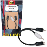 Cable RCA DB Link ZLY2M 2 Macho 1 Hembra 100% OFC ZL Graphite Series - Audioshop México lo mejor en Car Audio en México -  DB Link