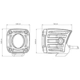Luz LED RIGID 491613 Revolve Pod Amber 2 PLG