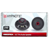 Par de Medios Rango 6.5 Hypnotic HM65PRO4 250W Openshow Slim