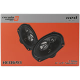 Bocinas Coaxiales Cerwin Vega XED693 6x9 PLG 3 Vías 350W