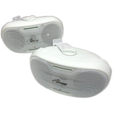 Bocinas Marinas Dual Para Exteriores Audiopipe ODP-OV24WH 80W 4 PLG