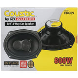 Bocinas Coaxiales Coustic PRO69 800W 6x9 PLG