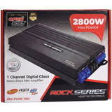 Mini Amplificador Monoblock Rock Series RKS-P1000.1DM 2800W Clase D Performance Series