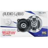 Bocinas Coaxiales Audiolabs ADL-SP4 400W 4 PLG