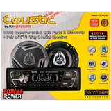 Pack Coustic CO-PK300 Estéreo 1 DIN + 2 Bocinas 6 PLG 250W