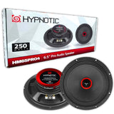 Par de Medios Rango 6.5 Hypnotic HM65PRO4 250W Openshow Slim