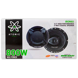Bocinas Coaxiales Atomic Audio IRON65 800 Watts 6.5 Pulgadas 4 Ohms 3 Vías - Audioshop México lo mejor en Car Audio en México -  Atomic Audio