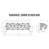 Barra de luz RIGID 10 Pulgadas Radiance Plus RBGW x3 Rzr - Audioshop México lo mejor en Car Audio en México -  RIGID
