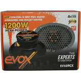 Medio Rango + Driver de Bala Open Show Evox EVX69CX 1200W 6x9 PLG