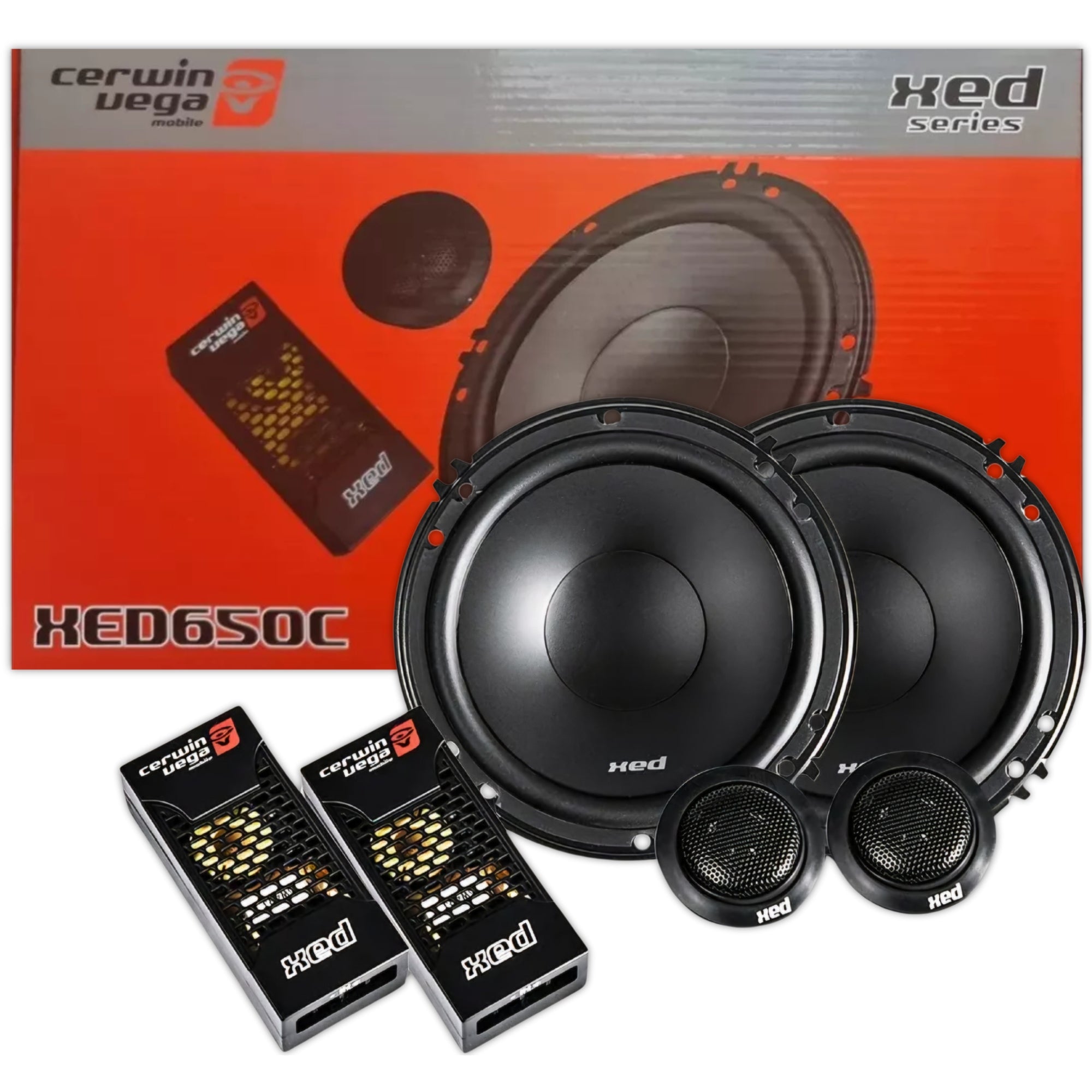Set de Medios Cerwin Vega XED650C 6.5 PLG 300W 2 Vias