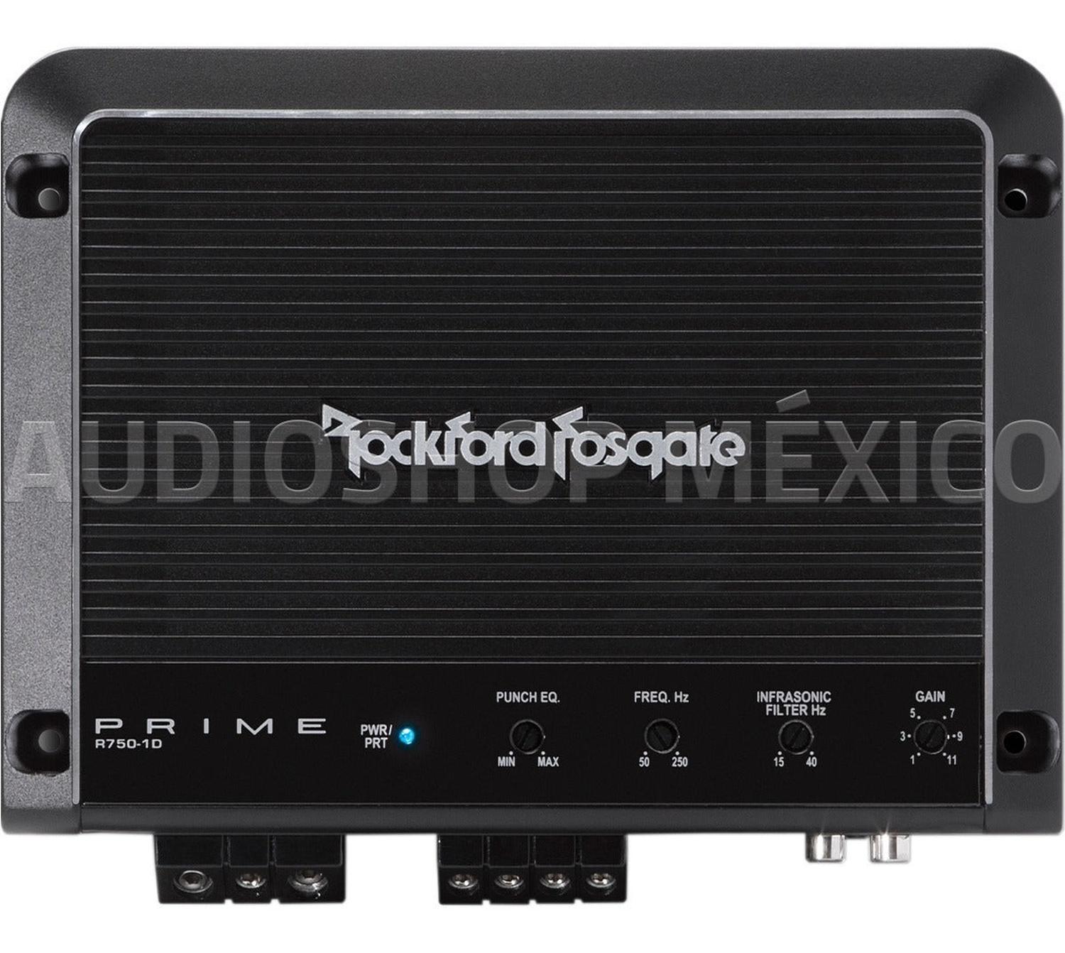Amplificador Monoblock Rockford Fosgate R750-1D 750 Watts Clase D 1 Ohm - Audioshop México lo mejor en Car Audio en México -  Rockford Fosgate