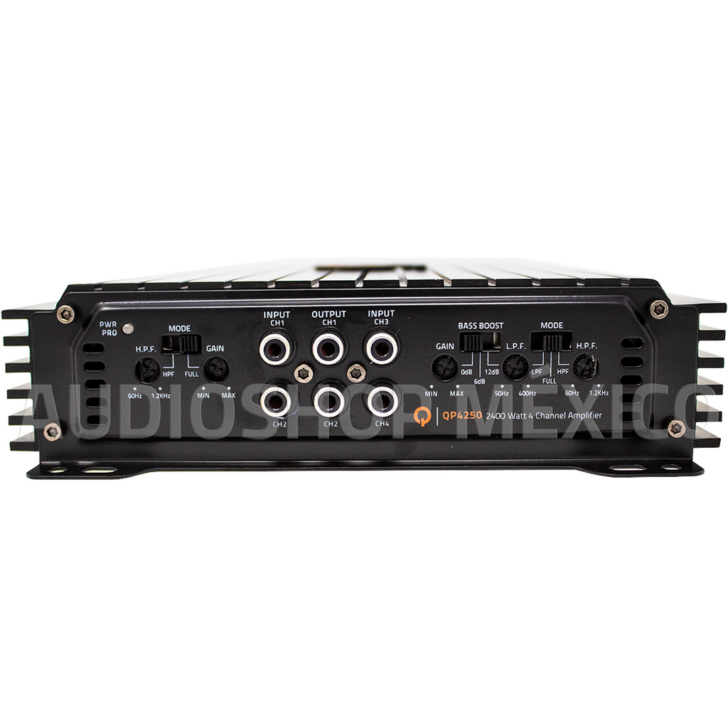 Amplificador 4 Canales Quantum Audio QP4250 2400 Watts Clase AB 2 Ohms