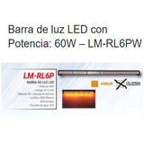 Barra de LED Estrobo Lumen ATV LM-RL6PW 60 Watts Blanca