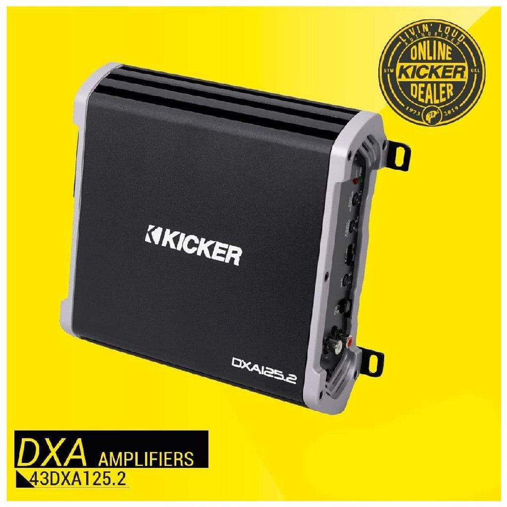 Amplificador 2 Canales Kicker DXA125.2 250 Watts Clase AB