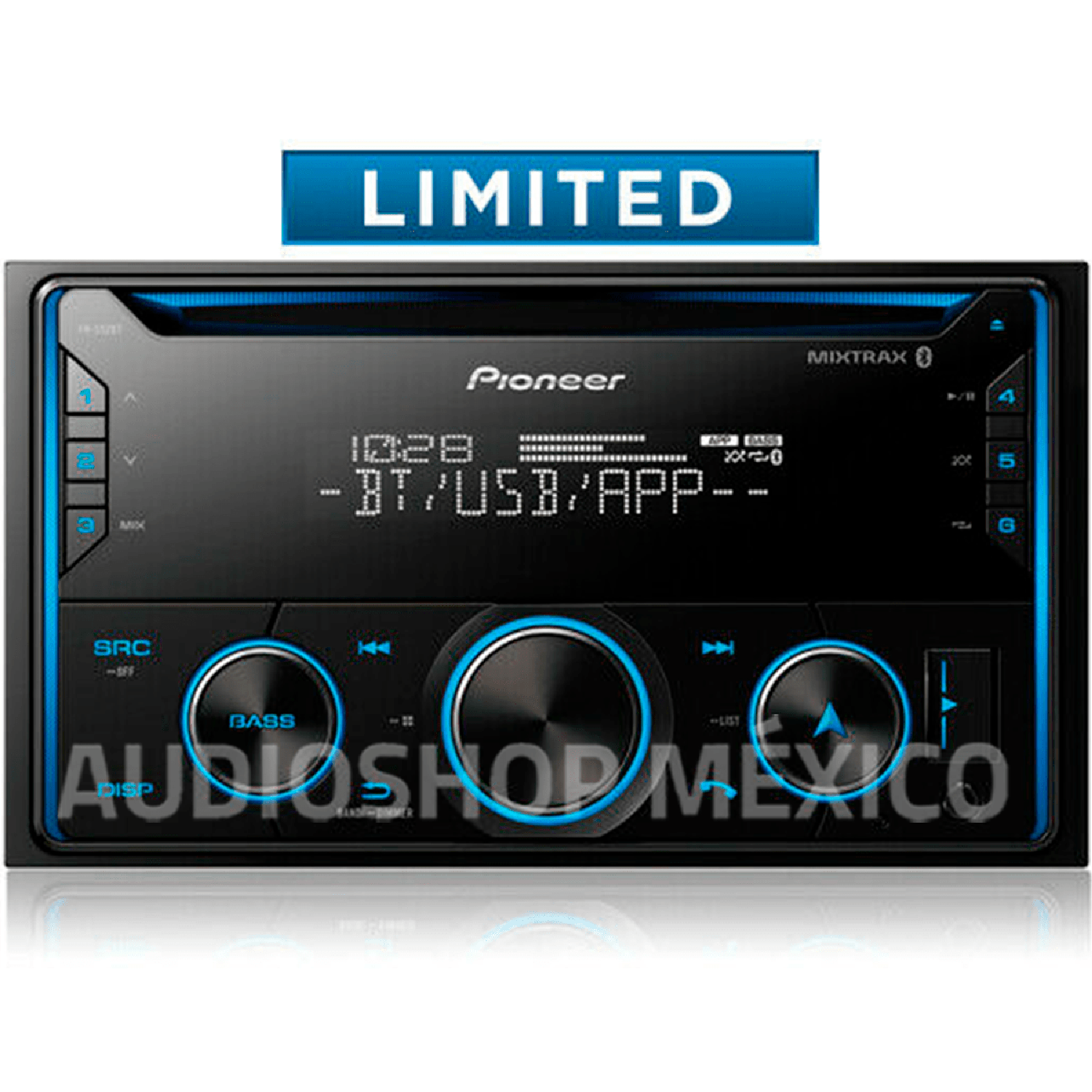 Autoestéreo 2 DIN Pioneer FH-S52BT CD Bluetooth USB Spotify Android iOS Manos libres - Audioshop México lo mejor en Car Audio en México -  Pioneer