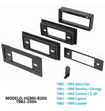 Frente Base Autoestéreo 1 DIN American International HGMK8205 Buick Cadillac Chevrolet GMC 1982-2004