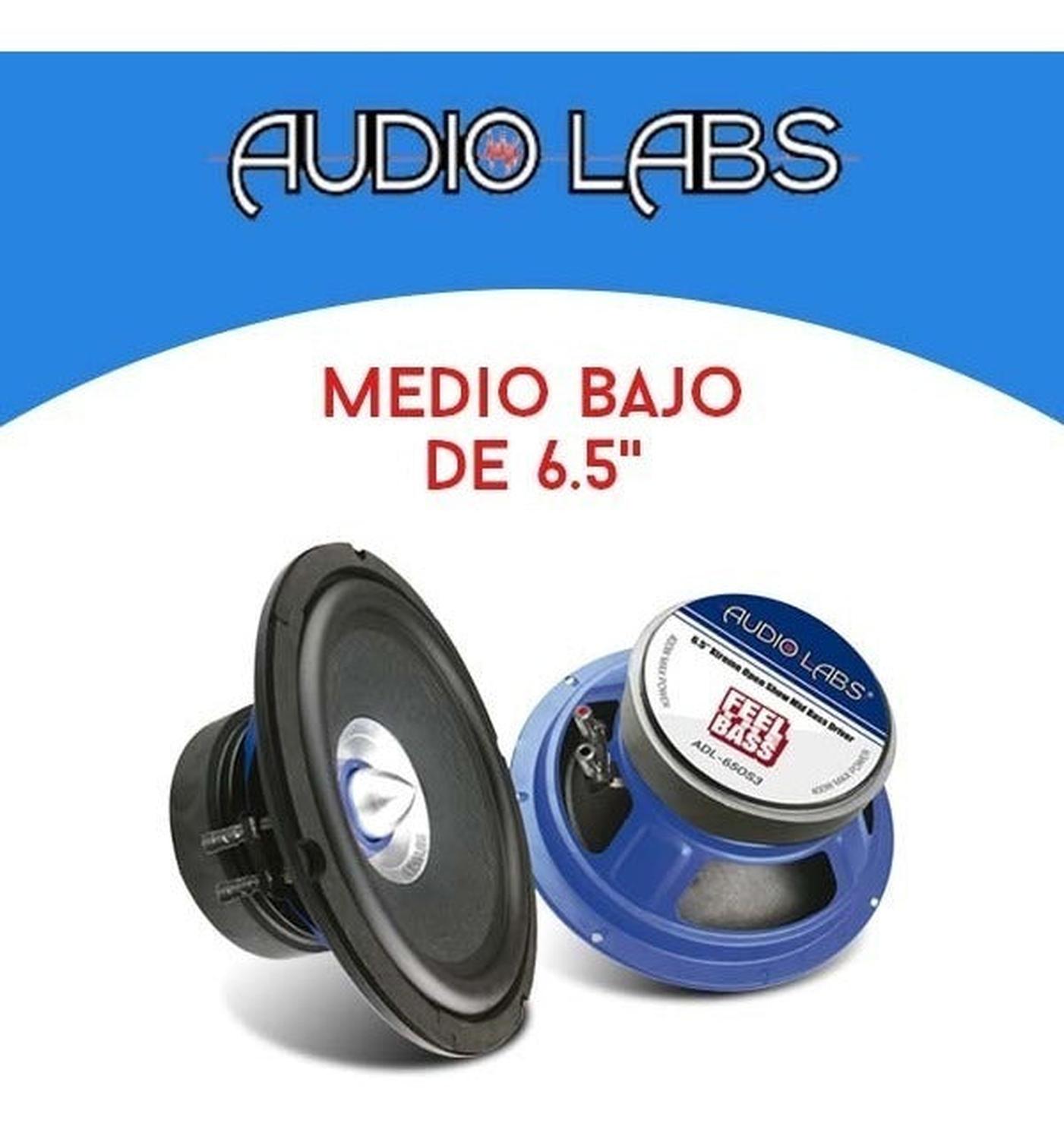 Medio Rango Open Show Audio Labs ADL-65OS3 400 Watts 6.5 Pulgadas 4 Ohms 75 Watts RMS - Audioshop México lo mejor en Car Audio en México -  Audio Labs
