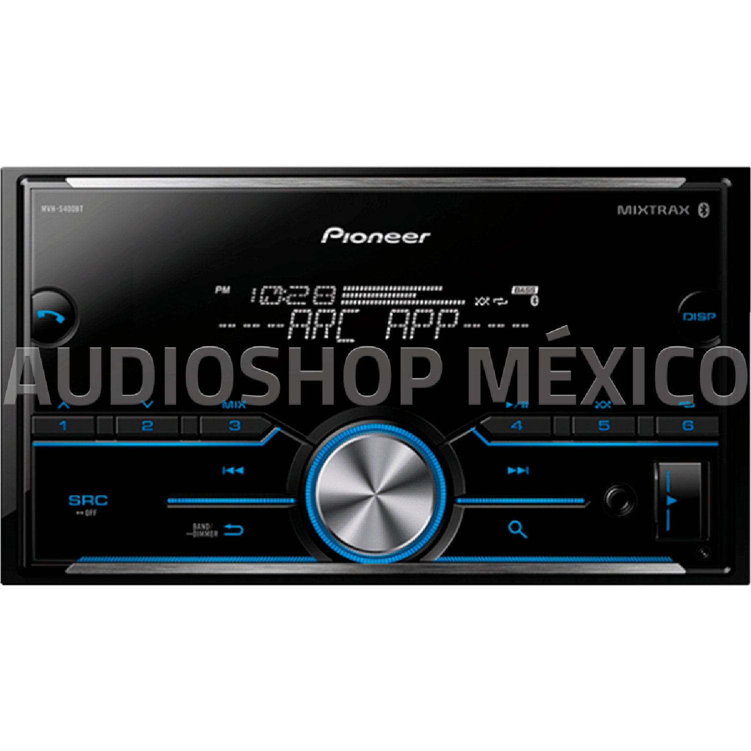 Autoestéreo 2 DIN Pioneer MVH-S400BT Bluetooth Spotify USB AUX con Control Remoto - Audioshop México lo mejor en Car Audio en México -  Pioneer