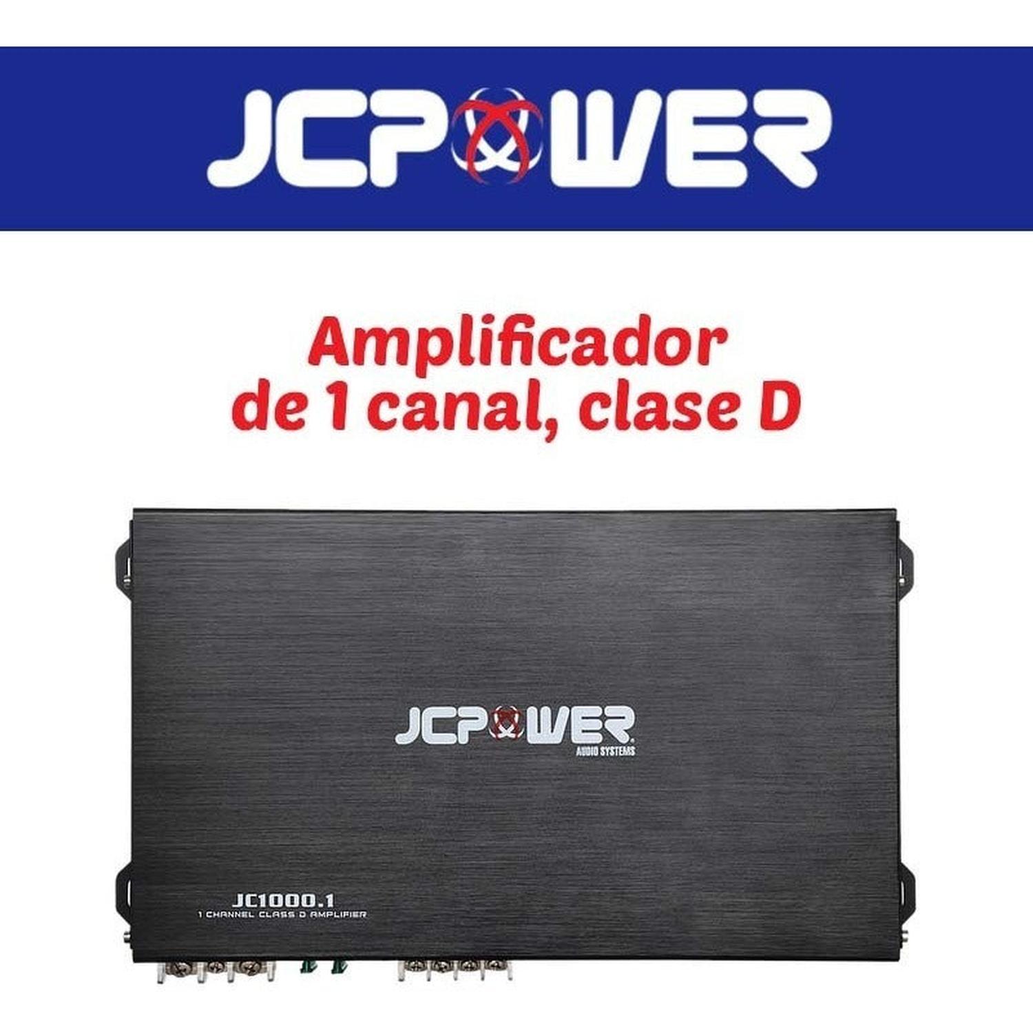 Amplificador Monoblock JC Power JC1000.1 1000 Watts Clase D 1 Ohm - Audioshop México lo mejor en Car Audio en México -  JC Power