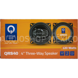 Par de Bocinas Quantum Audio QRS40 120 Watts 4 Pulgadas 3 Vías - Audioshop México lo mejor en Car Audio en México -  Quantum Audio