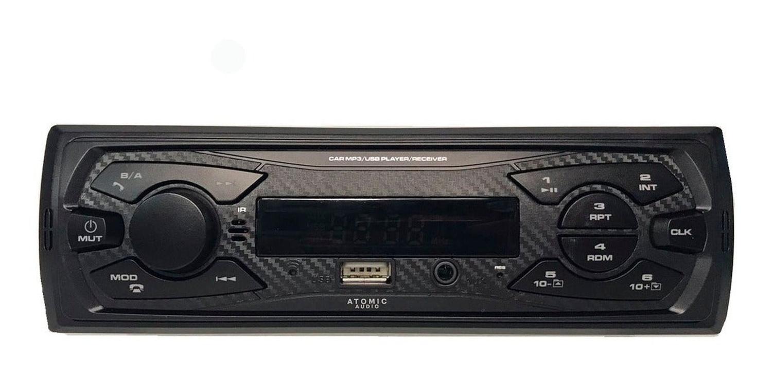 Autoestéreo Atomic Audio Silver300 Bluetooth Usb Mp3 Aux Fm 1 Din - Audioshop México lo mejor en Car Audio en México -  Atomic Audio