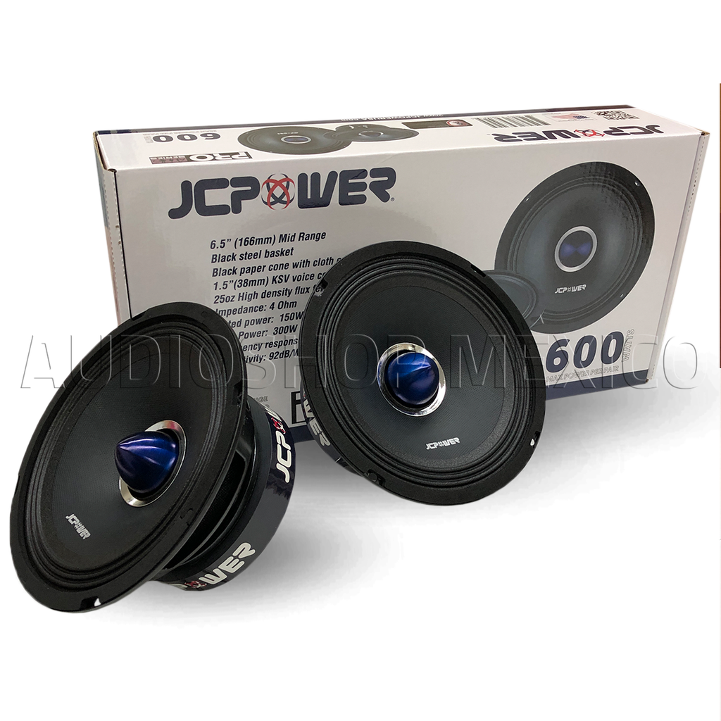 Jc Power Rps65m Set de Medios Rangos Jc Power P65M 600 Watts 6.5 Openshow Spl + Driver ...