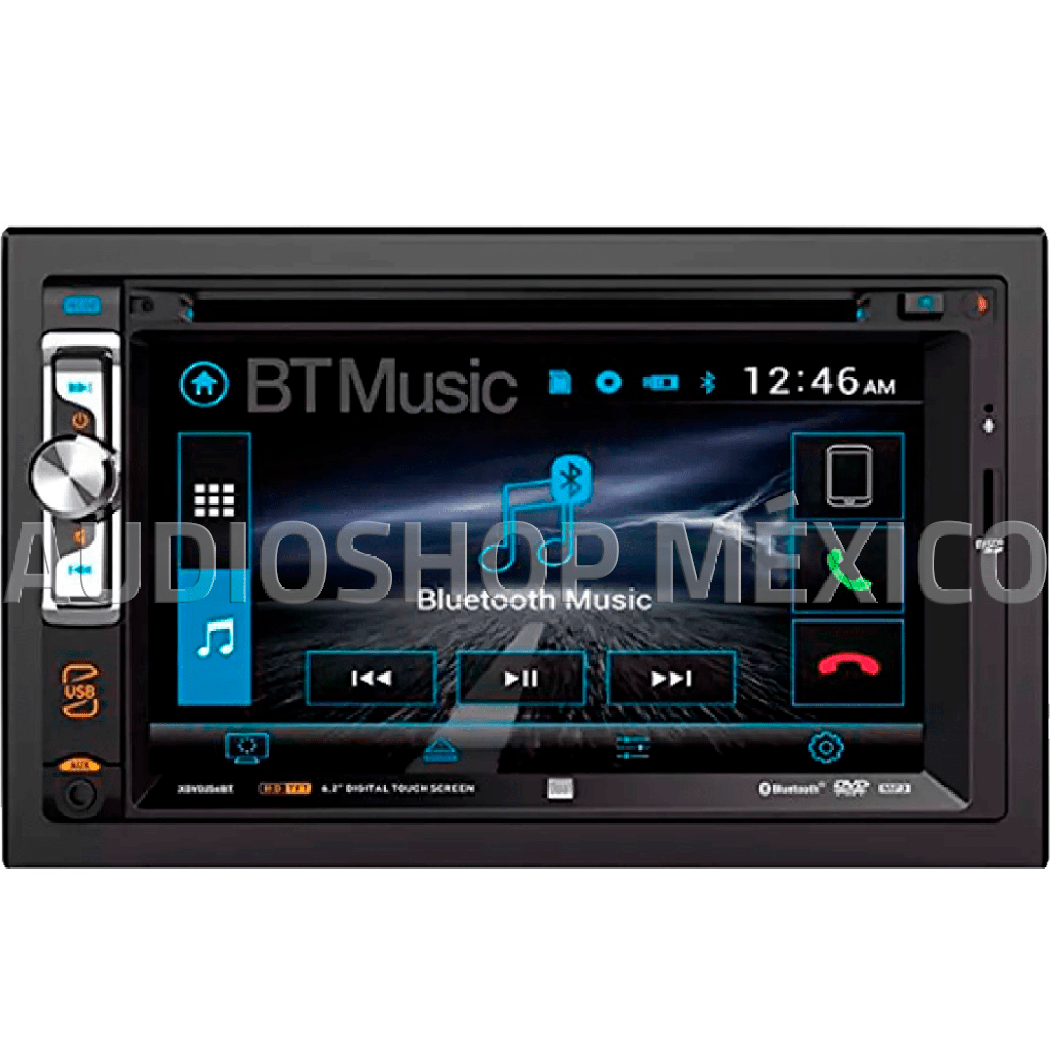 Autoestereo Pantalla Multimedia 2 DIN Dual XDVD256BT Bluetooth CD Pandora Android - Audioshop México lo mejor en Car Audio en México -  Dual