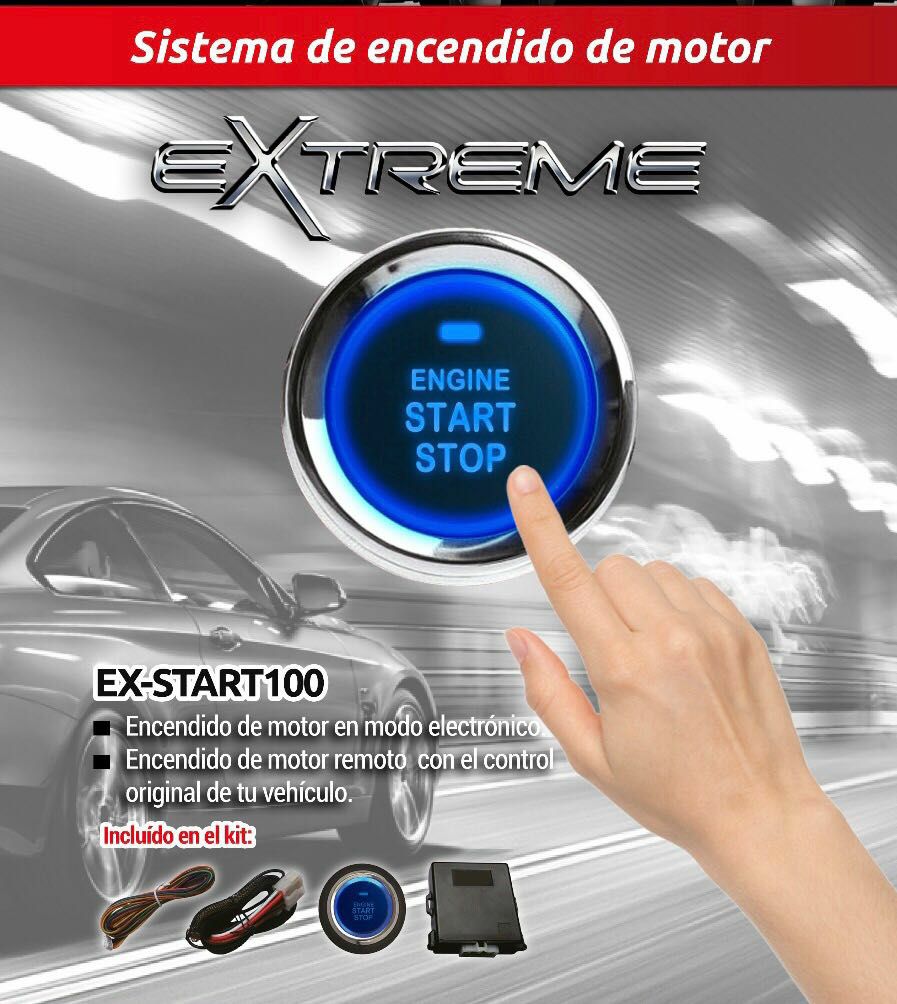 Botón De Encendido Para Automóvil Extreme Ex-start100 - Audioshop México lo mejor en Car Audio en México -  Extreme