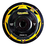 Subwoofer Profesional Coustic PRO12-44 1400 Watts 12 Pulgadas Doble Bobina Full-Range - Audioshop México lo mejor en Car Audio en México -  Coustic